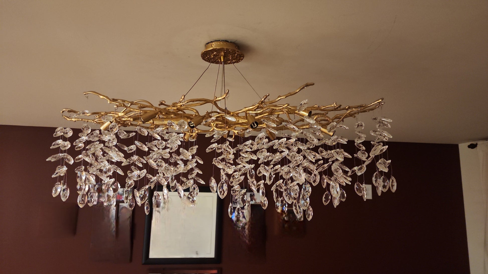 French Branch Elegant Crystal Leaves Chandelier - Richardrider