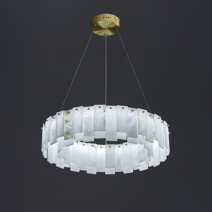 Halos Alabaster Round/Square Chandelier - Richardrider