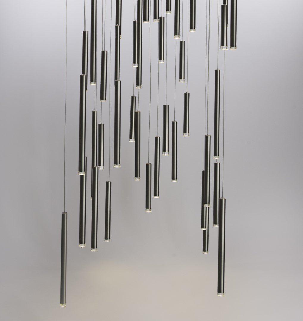 Bellini Square Tubular Pendant Light Chandelier - Richardrider