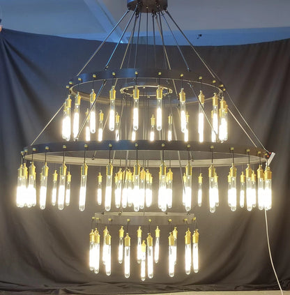 Retro-Inspired Metal Pendant Light Chandelier for Living Room/Bedroom/Staircase/Villa