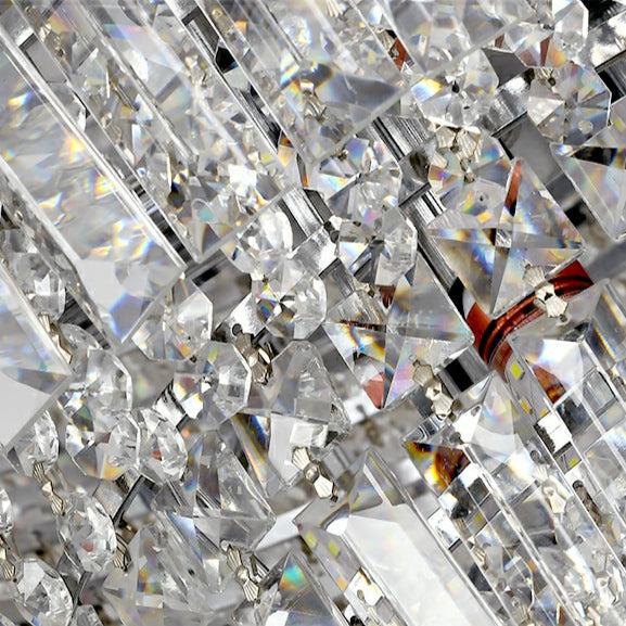 Chrome/ Silver/ Gold Extra Large Chandelier For Foyer Living Room Staircase Crystal Ceiling Lighting Fixture - Richardrider