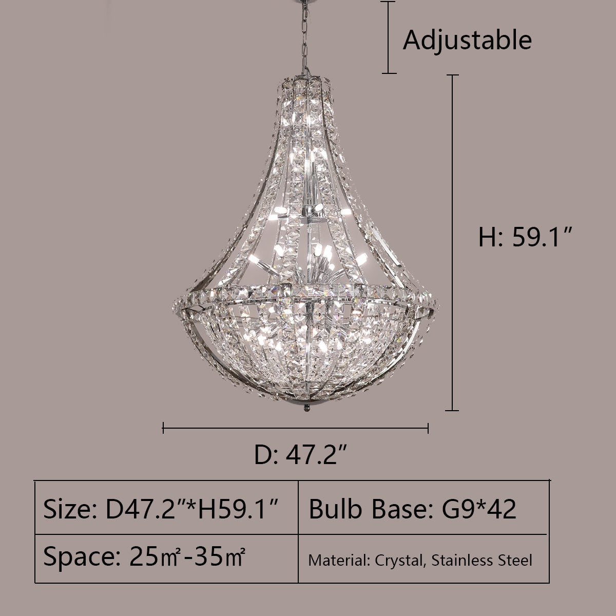 Extra Large Luxury and Elegant Crystal Chandelier for Living Room/Staircase/Foyer/Villa/Duplex Hall - Richardrider