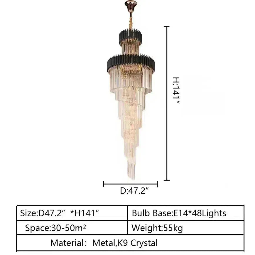Cyrus Multiple Tier Crystal Chandelier - Richardrider