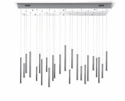 Bellini Rectangular Tubular Pendant Light Chandelier - Richardrider
