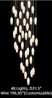 Elegant Flower Chandelier For Foyer/ Staircase - Richardrider