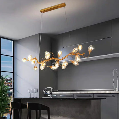 Art Clear Elegance Bubble Branch Linear Chandelier - Richardrider