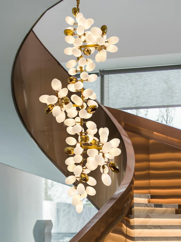 Large Branch Copper Chandelier with Grape Shape - Richardrider