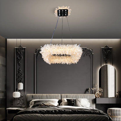 Derek Modern Crystal Cluster Square Chandelier - Richardrider