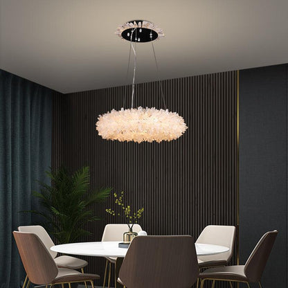 Derek Modern Rock Quartz Crystal Cluster Halo Chandelier - Richardrider
