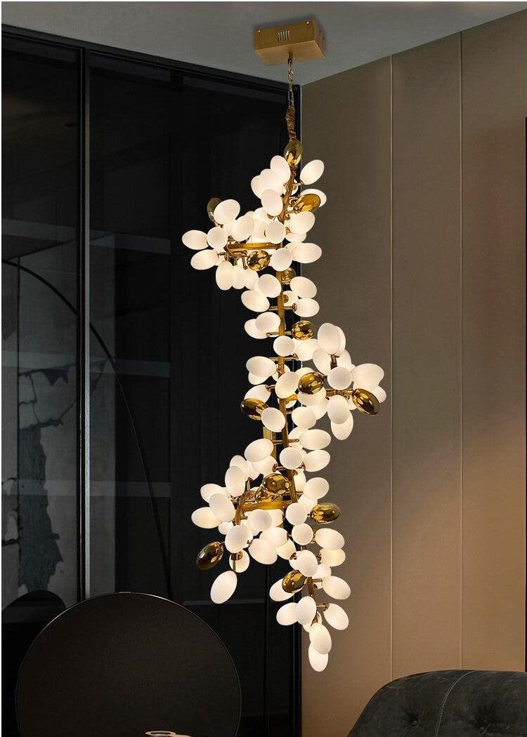 Large Branch Copper Chandelier with Grape Shape - Richardrider