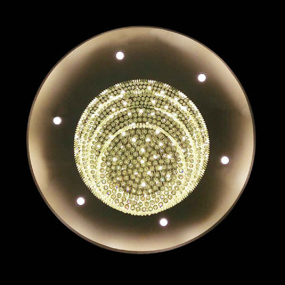 Large long crystal chandelier