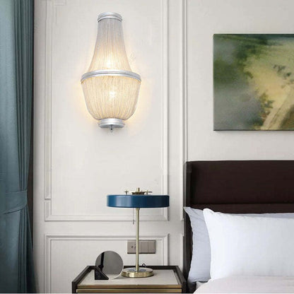 Tassel Aluminum Chain Wall Sconce In Living Room - Richardrider