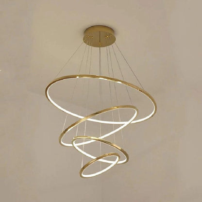 Multi Rings Modern Staircase Chandelier - Richardrider