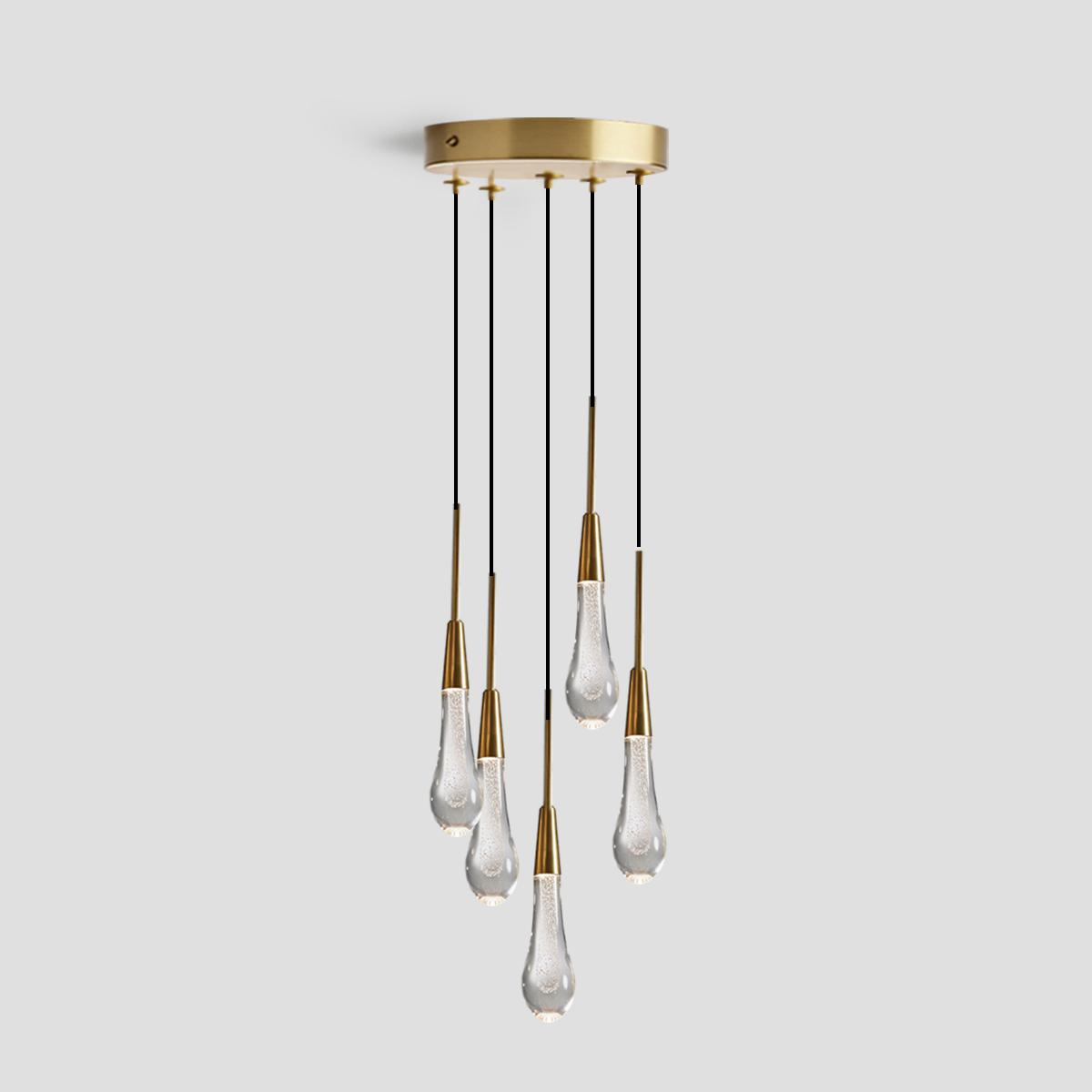 Soltaire Cluster Crystal Pendant 3 Light 5 Light 7Light - Richardrider