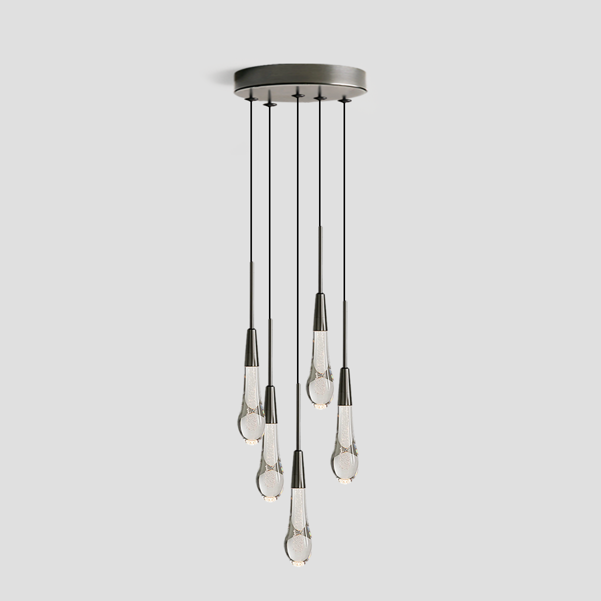 Soltaire Cluster Crystal Pendant 3 Light 5 Light 7Light - Richardrider