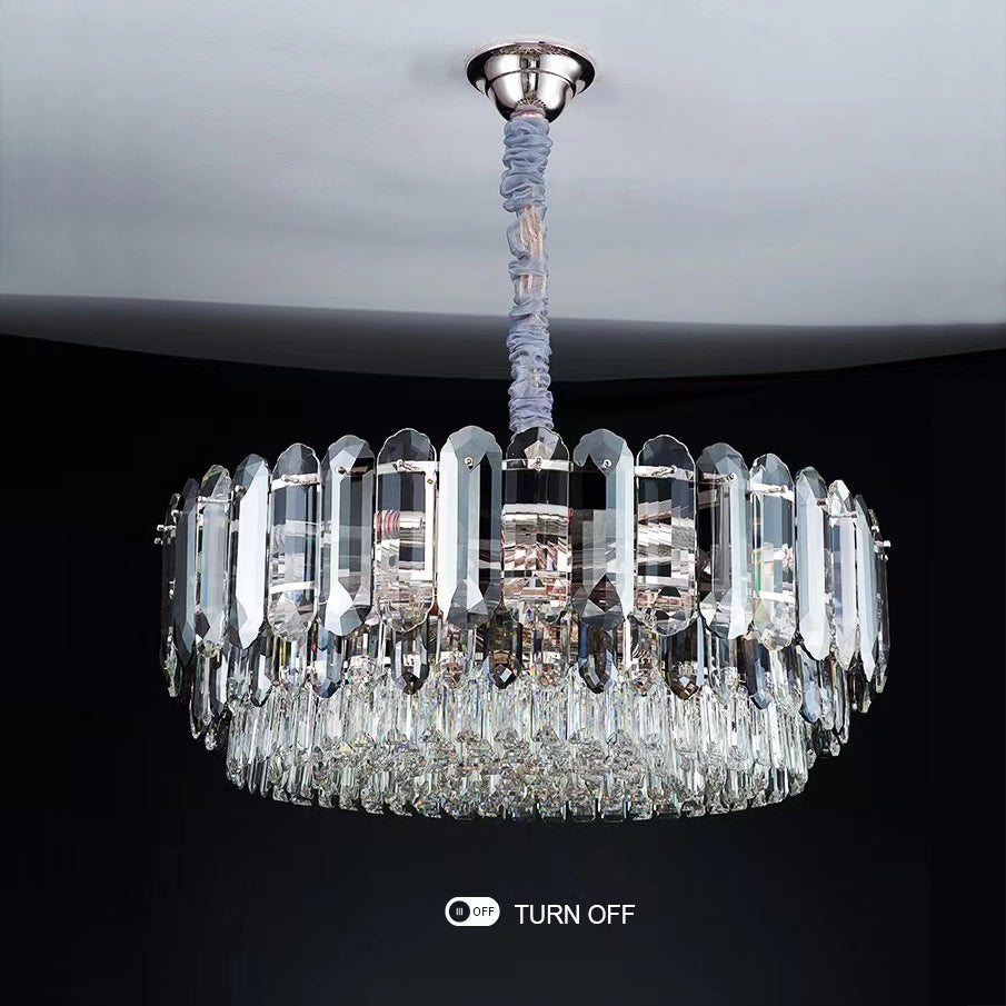 Luxury Smoke Gray K9 Crystal Chandeliers for Dining Room/Living Room