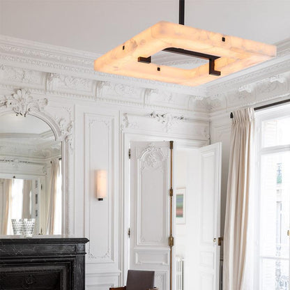 Glacera Square Alabaster Chandelier - Richardrider