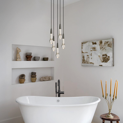 Soltaire Cluster Crystal Pendant 3 Light 5 Light 7Light - Richardrider