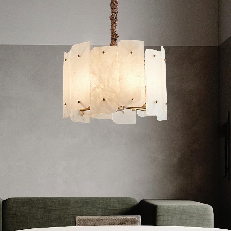 Alabaster Lorry Round Chandelier 20" 31" - Richardrider