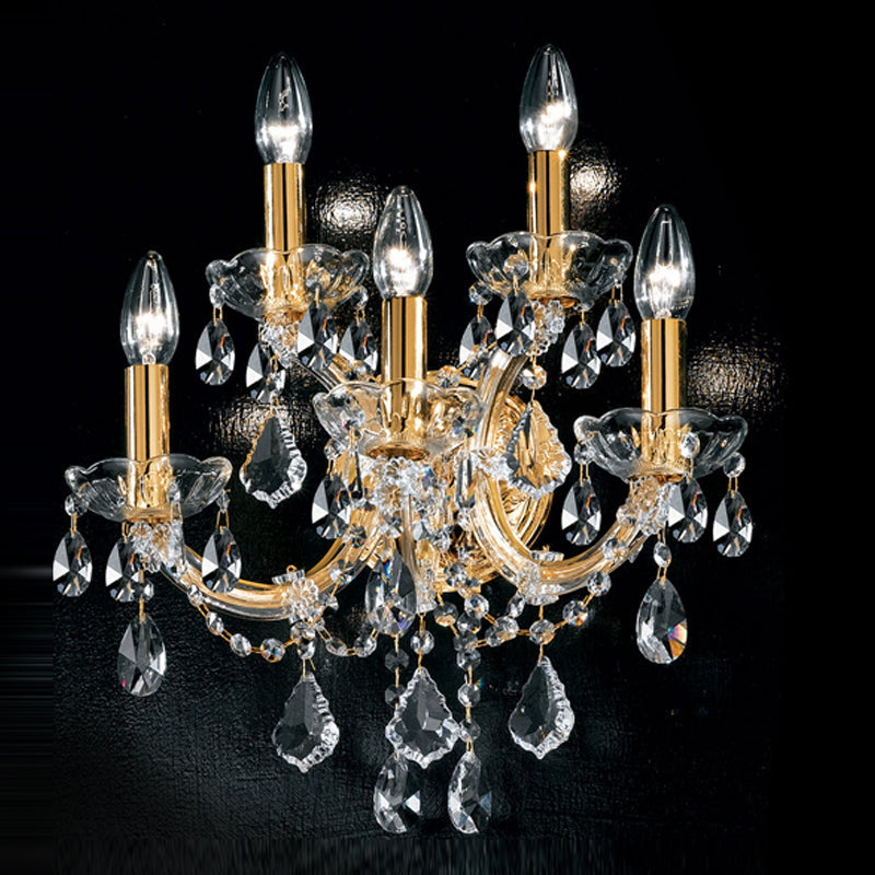 5 lights maria theresa wall sconce