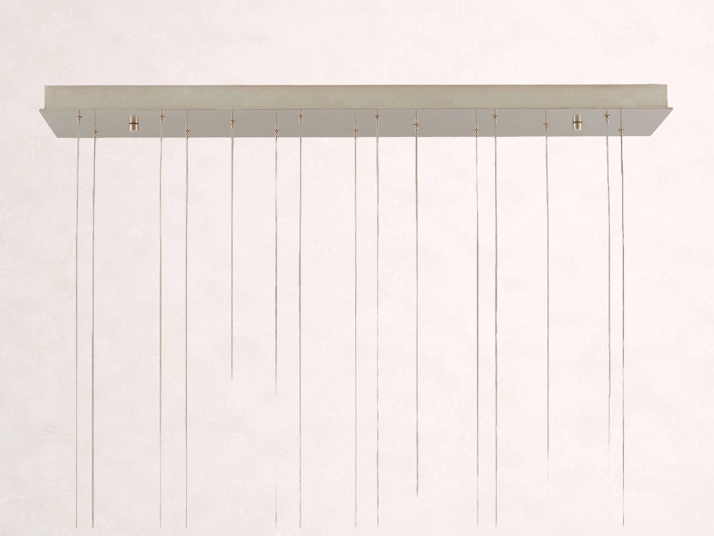 Edda Cascade Teardrop Mercury Glass Linear Chandelier 48'' 54''L