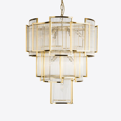 Brass Monte Carlo Grande Chandelier 26.8"