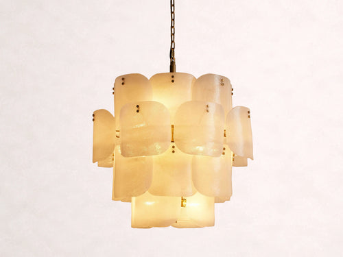 Blaire Round Glass Chandelier 32''D
