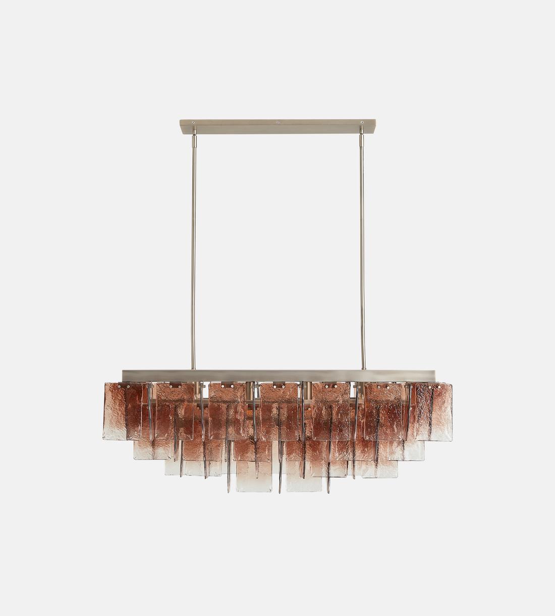 Elisa Glass Chandelier 43"W
