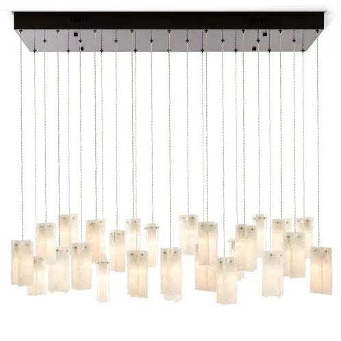 Art Design 1/25/60/84-Light Colorful Rectangle Cluster Glass Tile Pendant/Chandelier - Richardrider