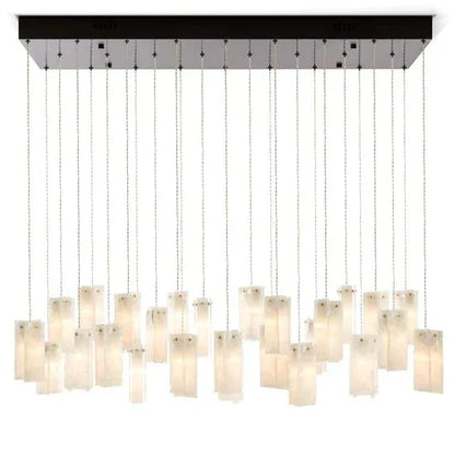 Art Design 1/25/60/84-Light Colorful Rectangle Cluster Glass Tile Pendant/Chandelier - Richardrider