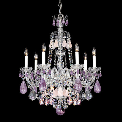 Maria Classic Green Purple Luxury Rock Crystal Chandelier - Richardrider