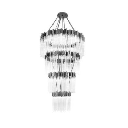 Large Elegant Multi-layers Glam Glass Chandelier for High-ceiling Staircase/Entryway/Living/meeting Room - Richardrider