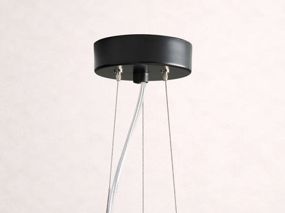 Nuvola White Milk Glass Chandelier 30''D