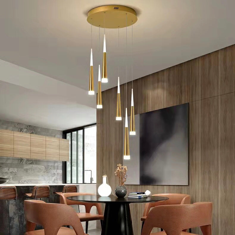 Spiral Staircase Chandelier Modern Style Ceiling Lamp Living Room Lighting Fixture