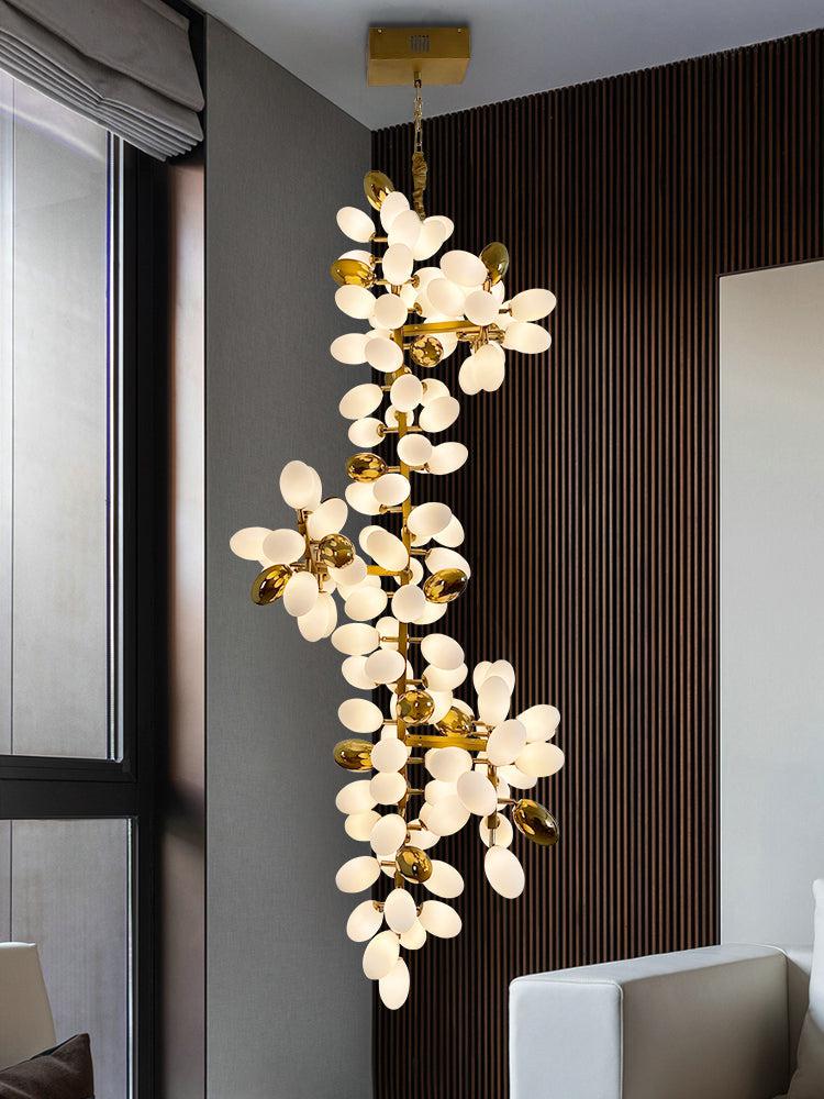 Large Branch Copper Chandelier with Grape Shape - Richardrider