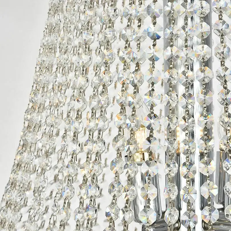 Kaler Elegant Luxury Living Room Three Tier Crystal Chandelier 30" D - Richardrider