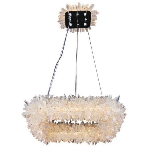 Derek Modern Crystal Cluster Square Chandelier - Richardrider