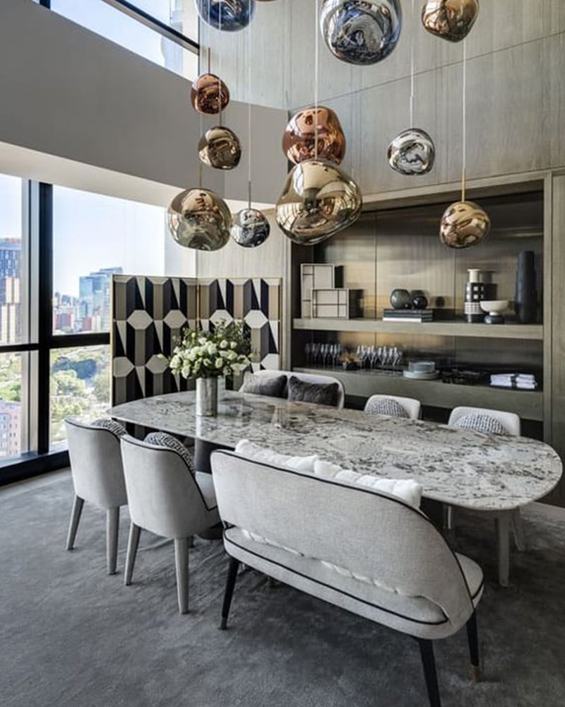 Modern Rock Acrylic Special Shape Pendant Lighting