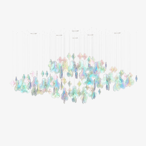 Galaxy Iris Iridescent Blossom Chandelier