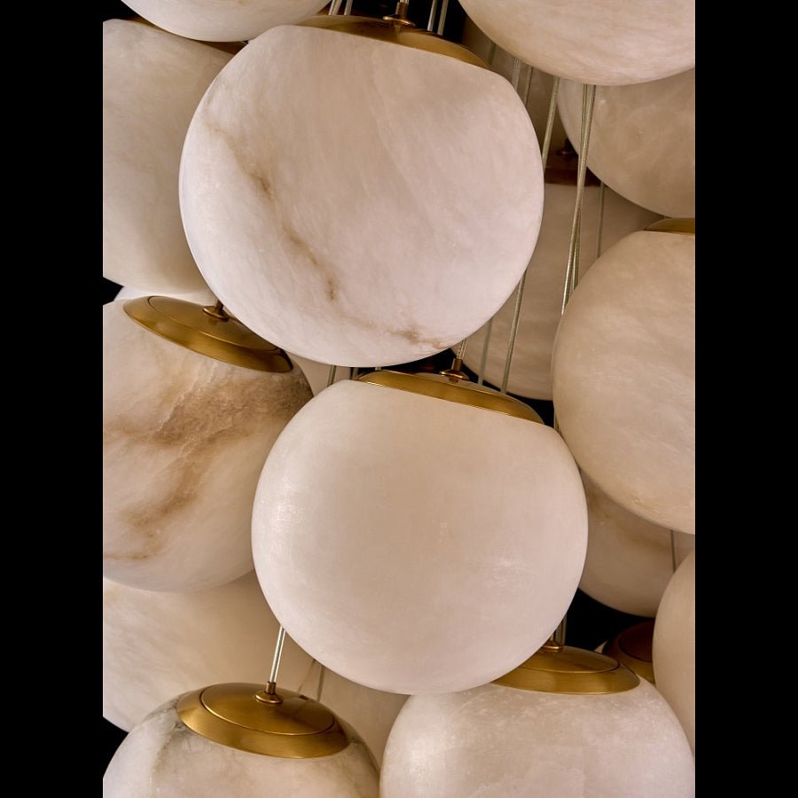 Cluster Alabaster Globe Chandelier - Richardrider