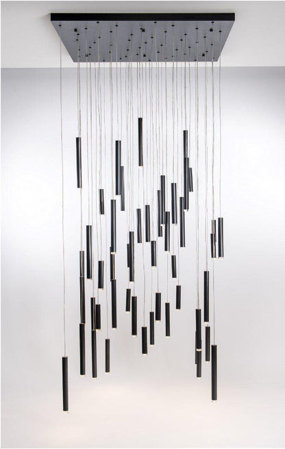 Bellini Square Tubular Pendant Light Chandelier - Richardrider