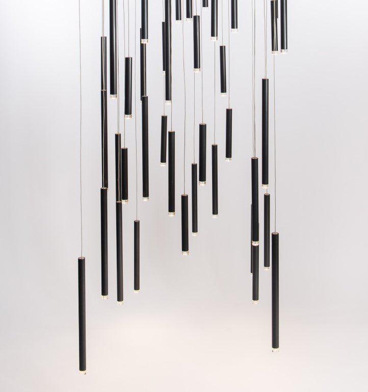 Bellini Square Tubular Pendant Light Chandelier - Richardrider