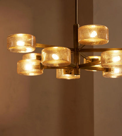 Laurel Glass Chandelier 31.5"W
