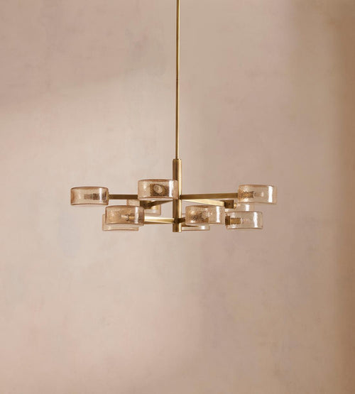 Laurel Glass Chandelier 31.5"W