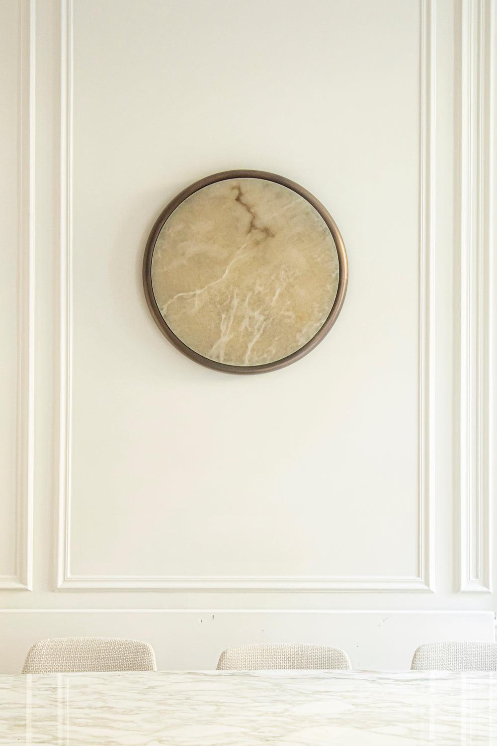 Moon alabaster wall sconce - Richardrider