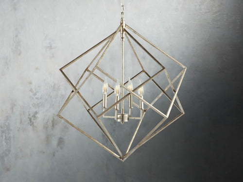 Geode 30" Chandelier in Silver