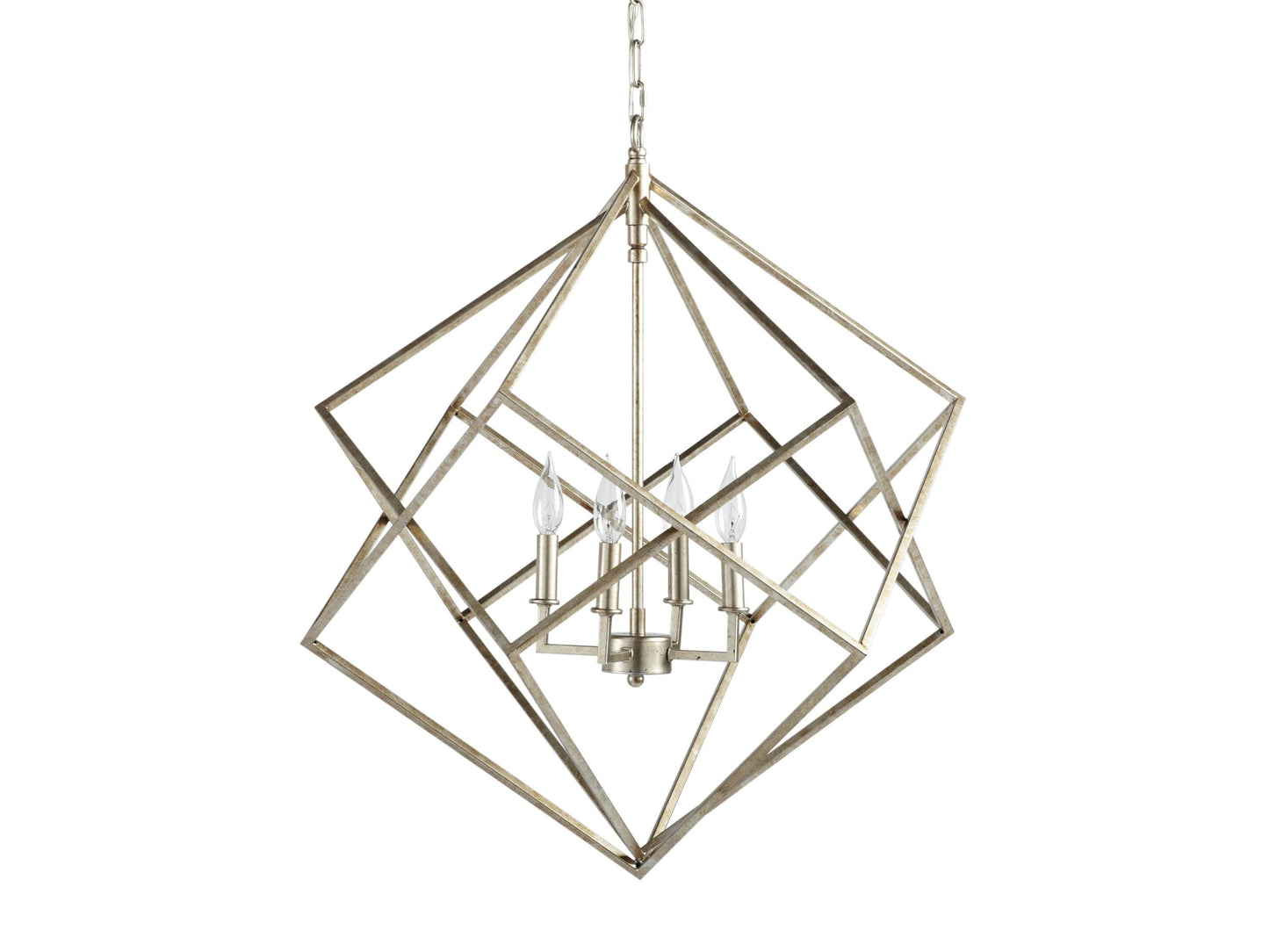 Geode 30" Chandelier in Silver