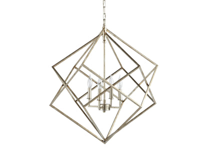 Geode 30" Chandelier in Silver