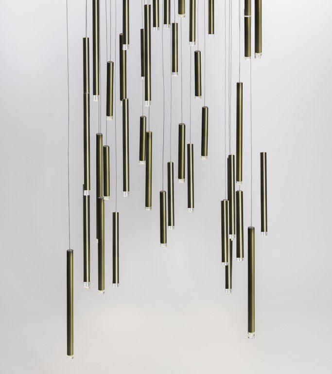 Bellini Square Tubular Pendant Light Chandelier - Richardrider