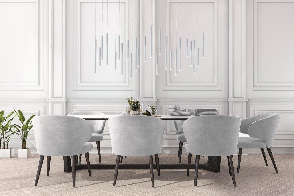 Bellini Rectangular Tubular Pendant Light Chandelier - Richardrider